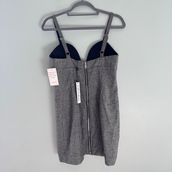 For Love & Lemons Bianca Houndstooth Mini Dress NWT - Picture 4 of 9